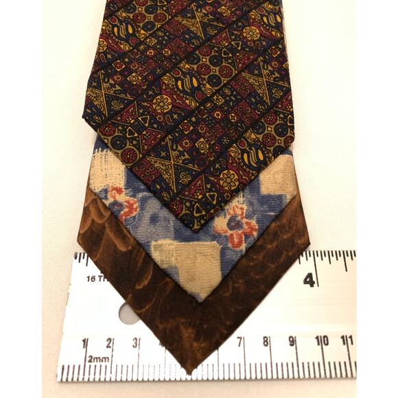 Mens Bundle of 9 - 100% Silk Neck Ties Various Colors & American Bald Eagle - Picture 5 of 14